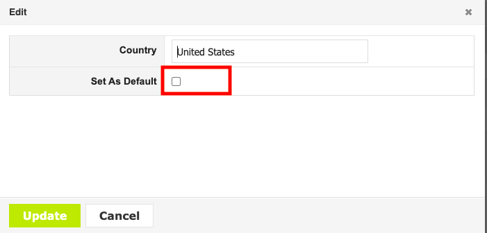 Set Default Orgstructure
