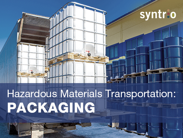 Syntrio Health & Safety - Hazardous Materials Transportation - Packaging Syntrio Health & Safety - Hazardous Materials Transportation - Packaging