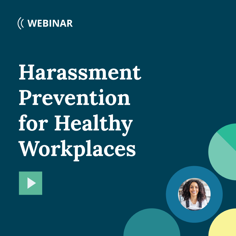 Icône Webinaire sur la prévention du harcèlement pour des lieux de travail sains