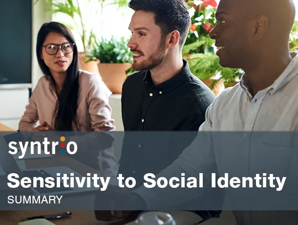 Syntrio - DEI Sensitivity Training - Sensitivity to Social Identity
