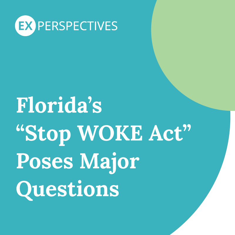 Syntrio's EX Perspectives - Florida Stop Woke Act Poses Major Questions