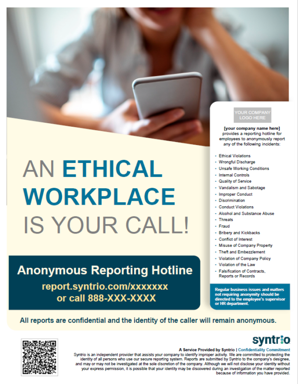 Syntrio - Collateral Ethical Workplace Poster