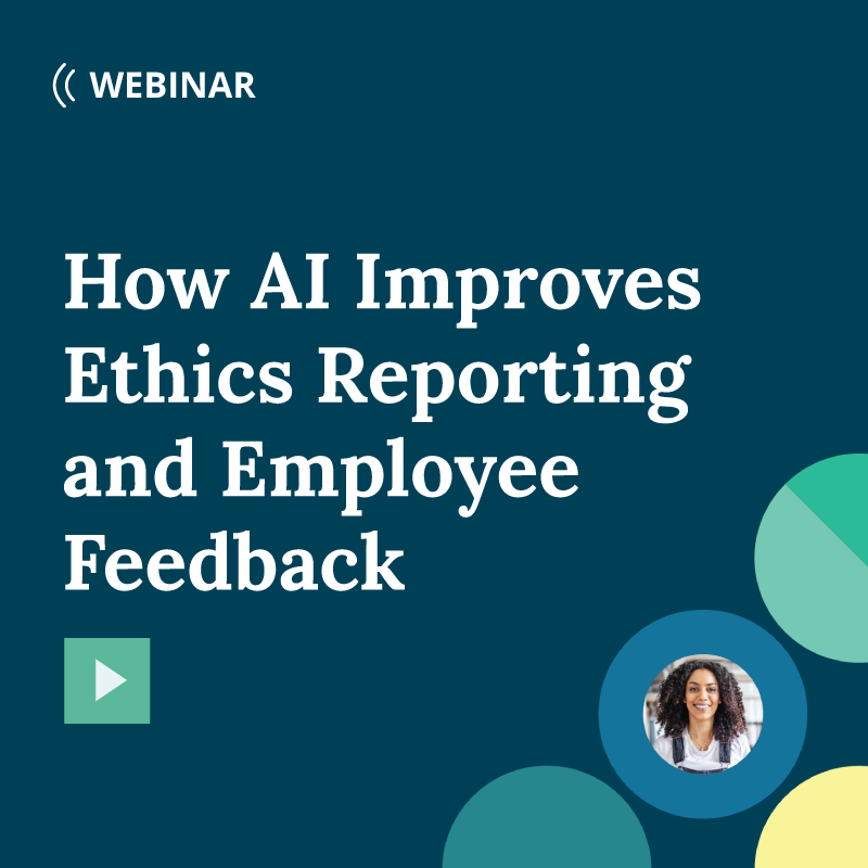 Syntrio Webinar - How AI Improves Ethics Reporting and Employee Feedback